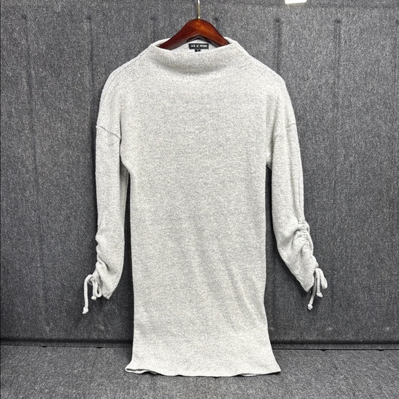 As U Wish Light Gray Knit Top - Picture 1 of 5